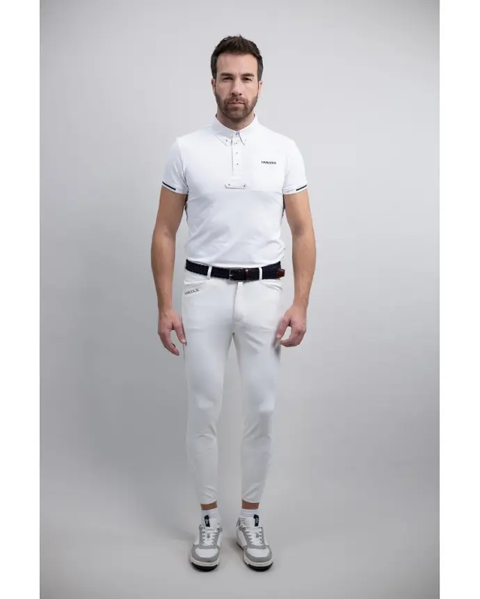 Pantalon Costaso  Equitation Fix System Grip Harcour (Blanc, H36)