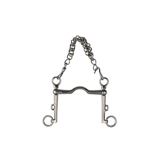 Mors de bride Metalab passage de langue bas (12.5cm)