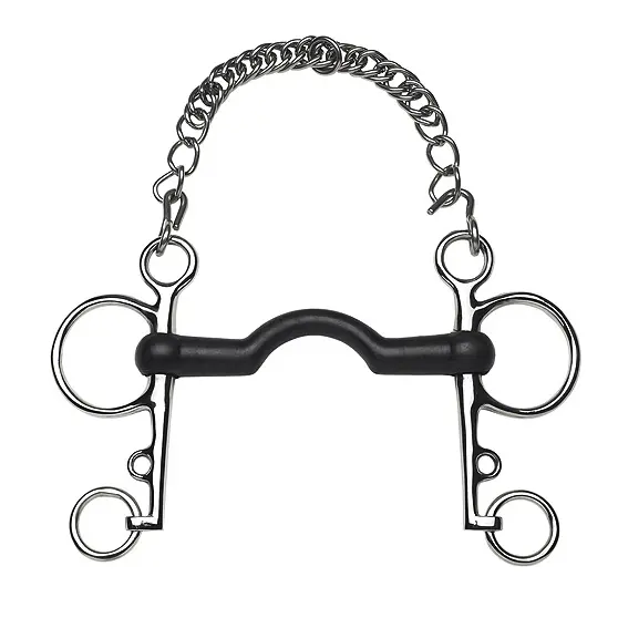 Pelham Feeling droit passage de langue caoutchouc (11.5cm)