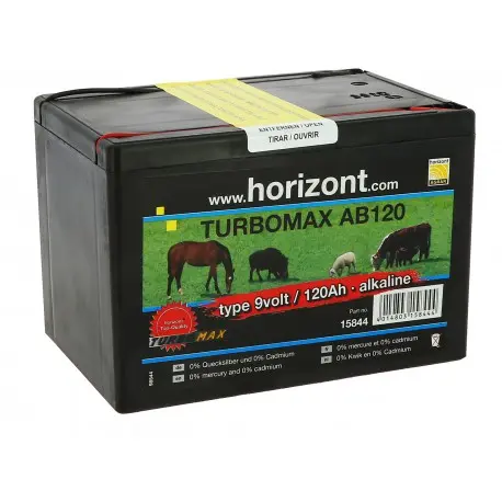 PILE HORIZONT "TURBOMAX AB120" 9 V - 120 AH.