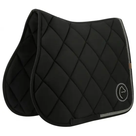 Tapis de selle EQUITHÈME Badge 2.0 - Mixte (Noir)