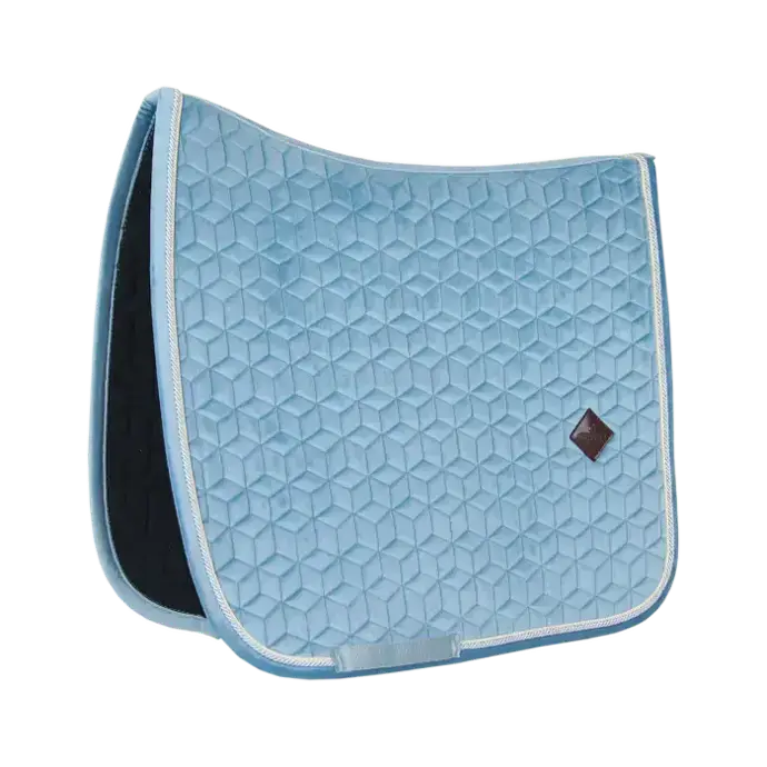 Tapis de selle Velvet dressage Kentucky  (Bleu clair)