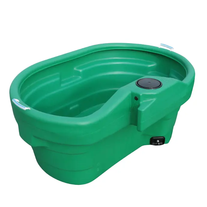 Bac de pâture ovale PREBAC 550 litres LA BUVETTE. Pas de livraison possible pour cet article. Enlèvement seulement disponible à la Sellerie.