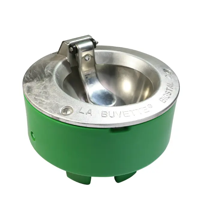 Abreuvoir palette inox à poser sur buse BIGSTAL 2 - 80 Watts LA BUVETTE.