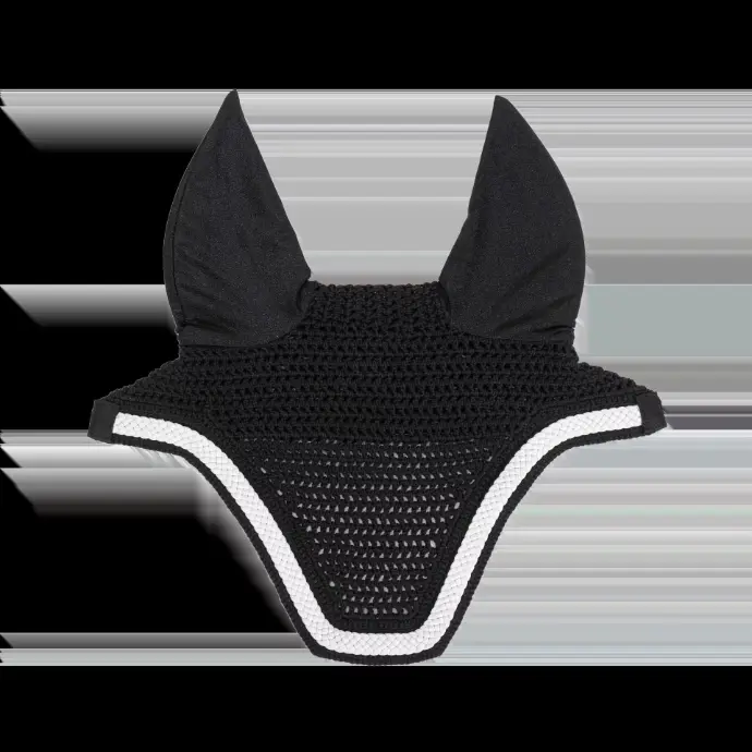 Bonnet Anti mouche Fly Veil Wellington Plaited Cord Kentucky (Noir)