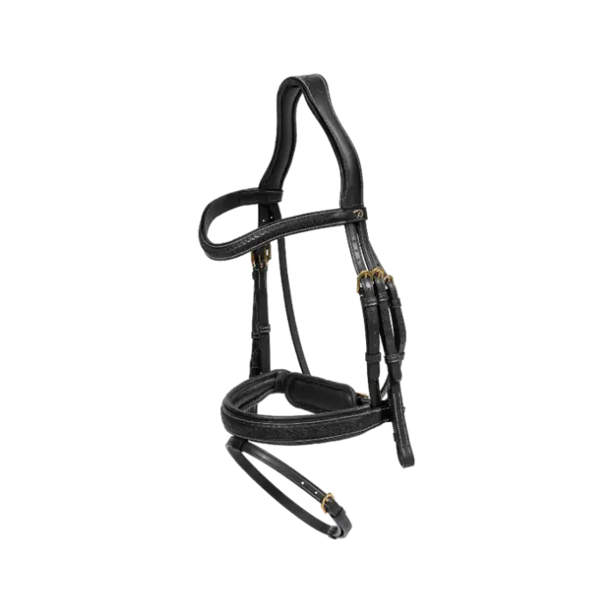 Bridon Muserolle Combinée Tressé avec Pull Back - D Collection - Dy'on