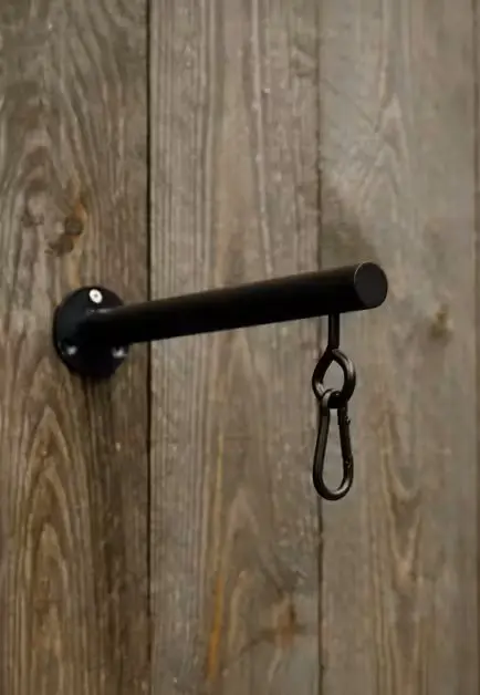 Porte-bridon à 4 branches à fixation murale Kentucky (Noir)