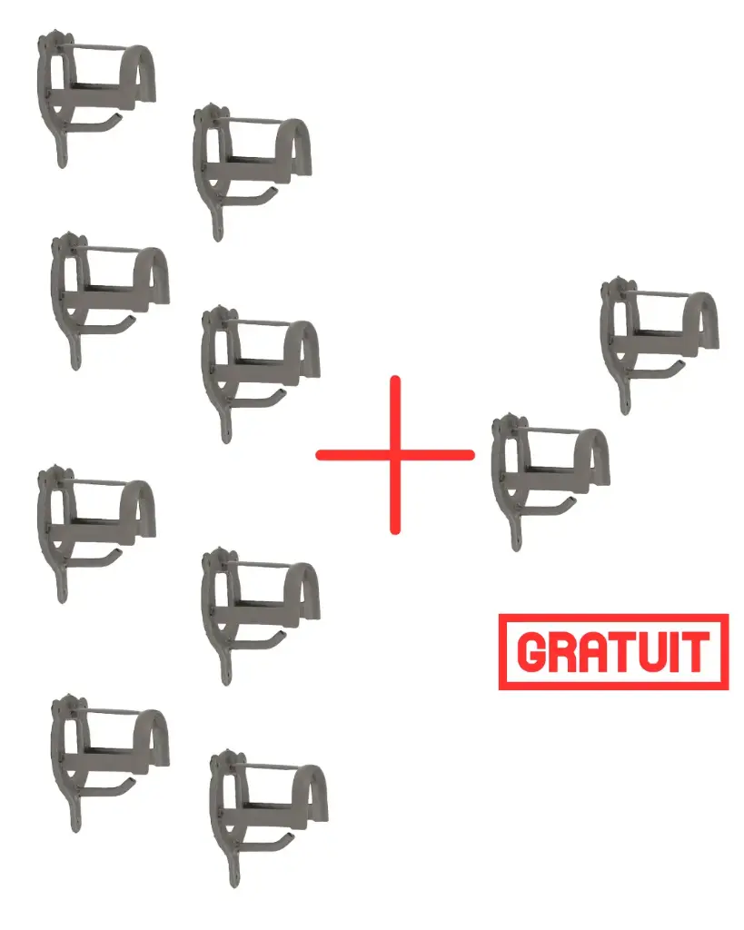 Pack Porte-bridon 8+2 gratuits