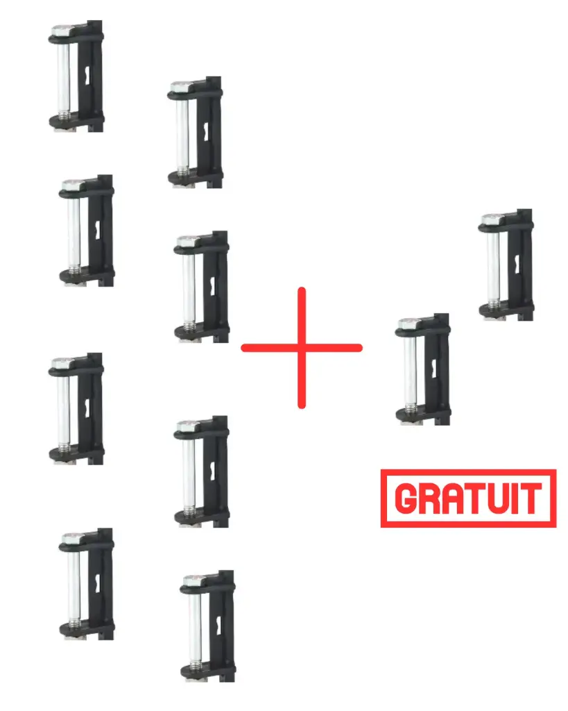 Pack 8 sachets + 2 sachets gratuits. Isolateur d'angle (10pcs par sachet)