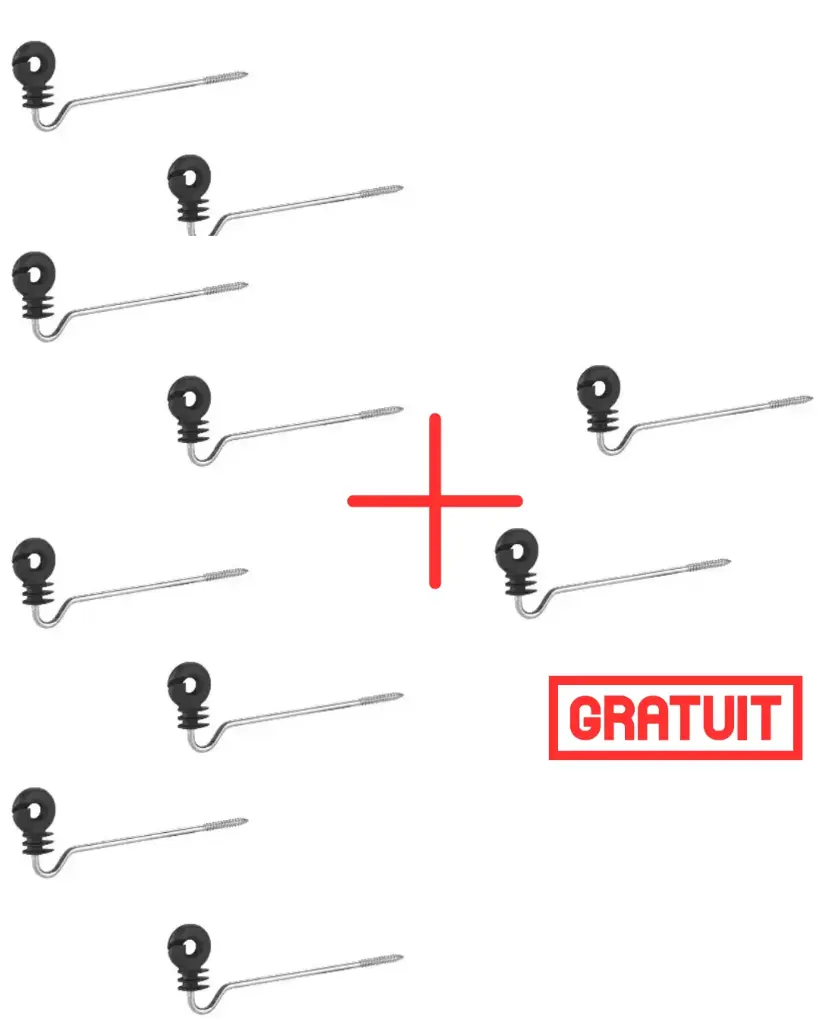 Pack 8 sachets + 2 gratuits. Isolateur écarteur annulaire 22cm (10pcs par sachet) .