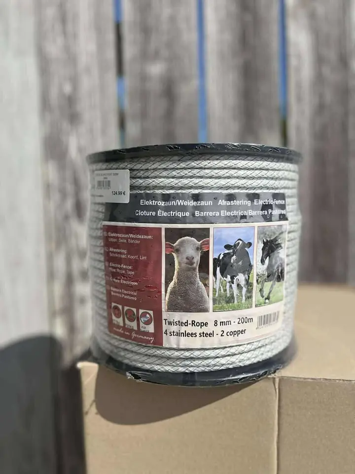 CORDE BLANC/VERT 200M 8MM