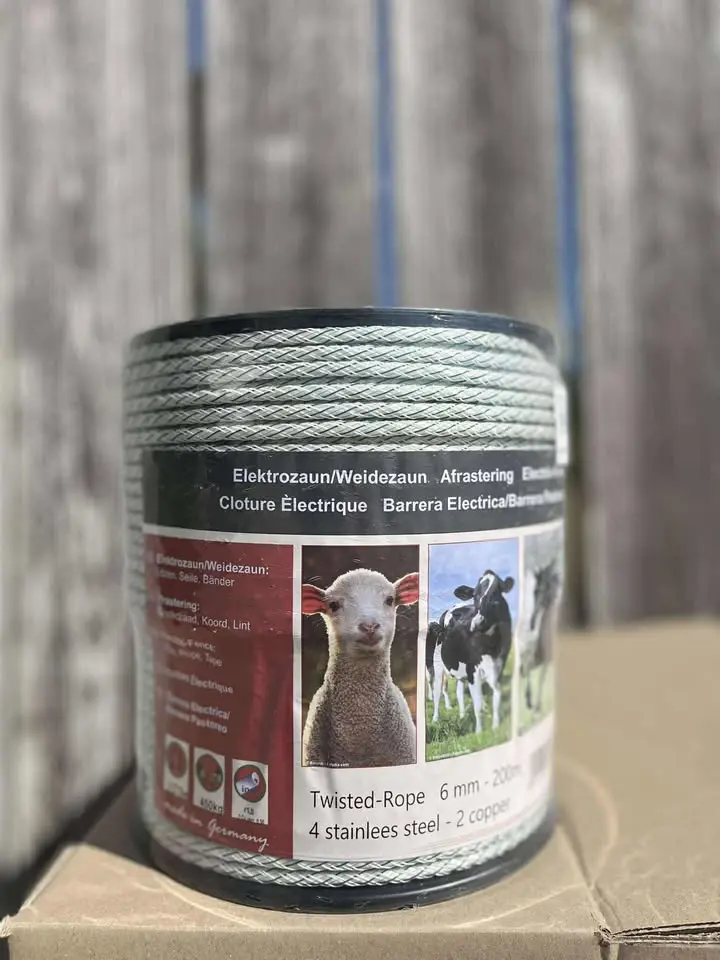 CORDE BLANC/VERT 200M 6MM