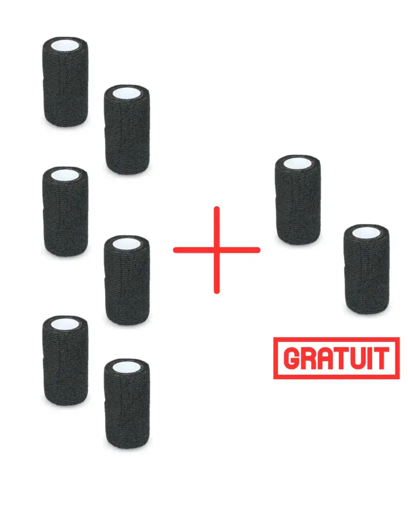 BANDAGE Excellent Animal Profi 10 cm Black 6+2 GRATUITS