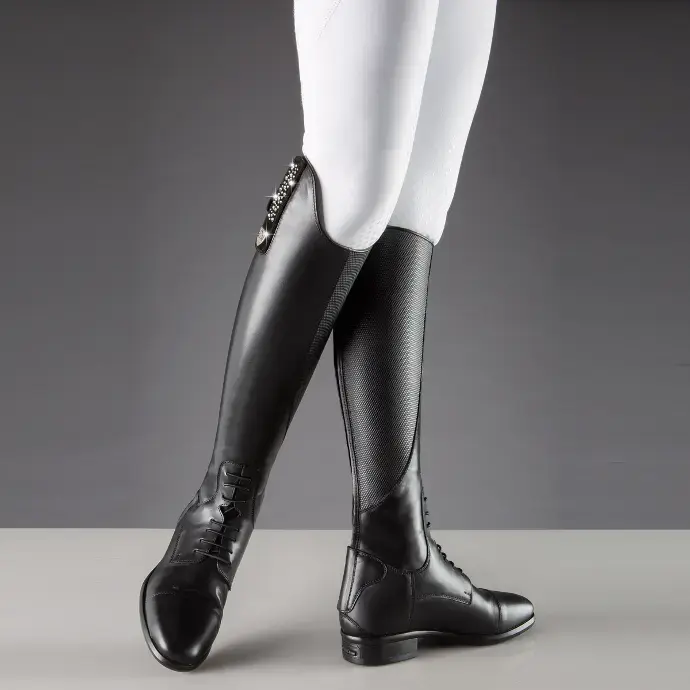 BOTTE TATTINI RETRIEVER CUIR NOIR + SAC A BOTTES OFFERT.ANCIEN MODELE