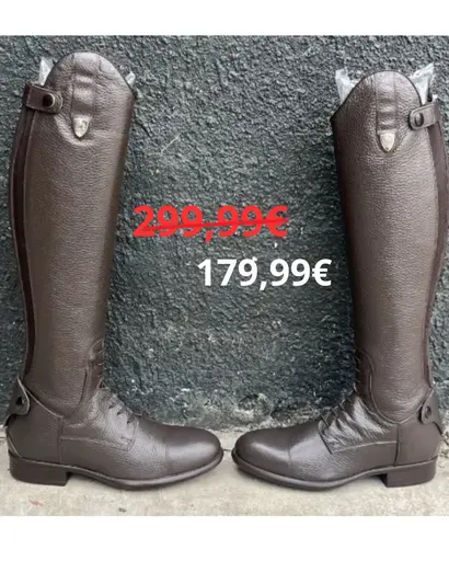 BOTTE TATTINI BRETON CUIR BRUN. ANCIEN MODELE.