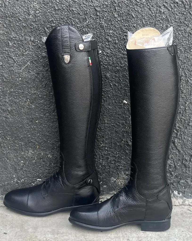 BOTTE TATTINI BRETON CUIR NOIR. ANCIEN MODELE.