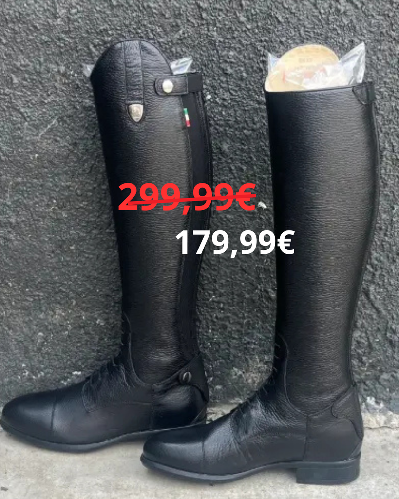 BOTTE TATTINI BRETON CUIR NOIR. ANCIEN MODELE.