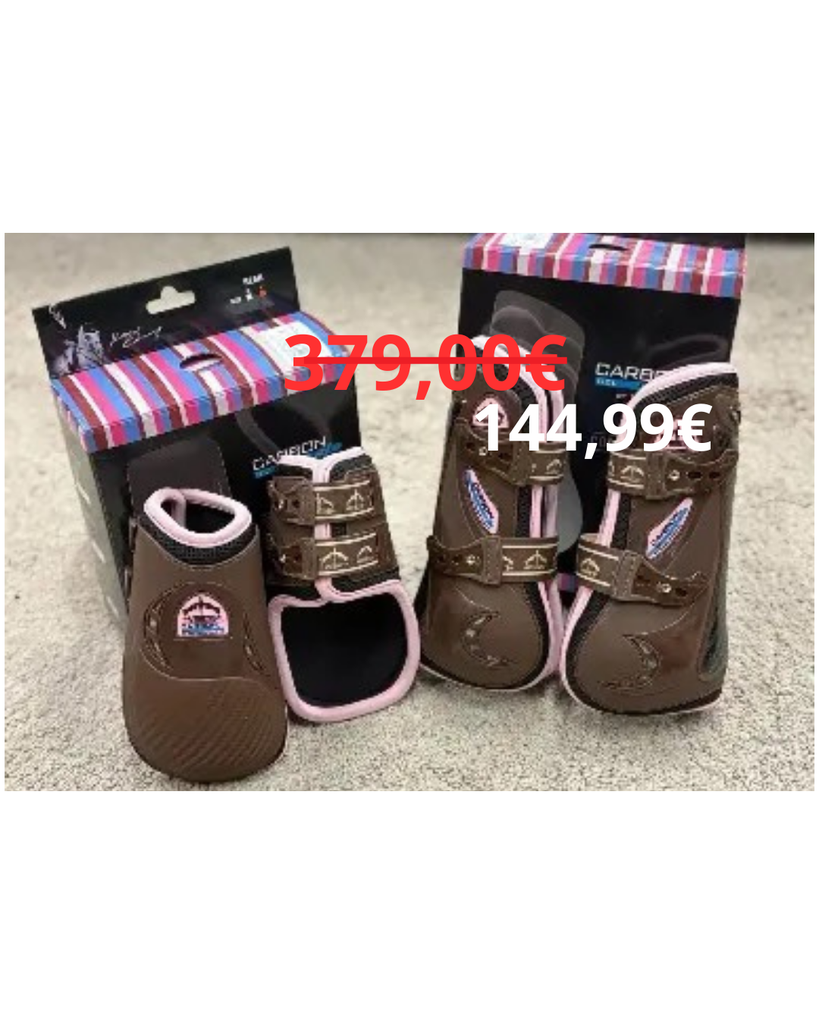 ENSEMBLE VEREDUS CARBON GEL VENTO FRONT + CARBON GEL VENTO REAR BROWN/LIGHT PINK TAILLE L