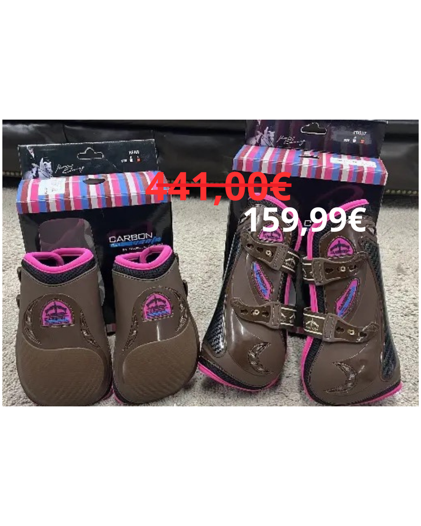 ENSEMBLE VEREDUS CARBON GEL VENTO FRONT+ CARBON GEL VENTO REAR BROWN/PINK TAILLE S