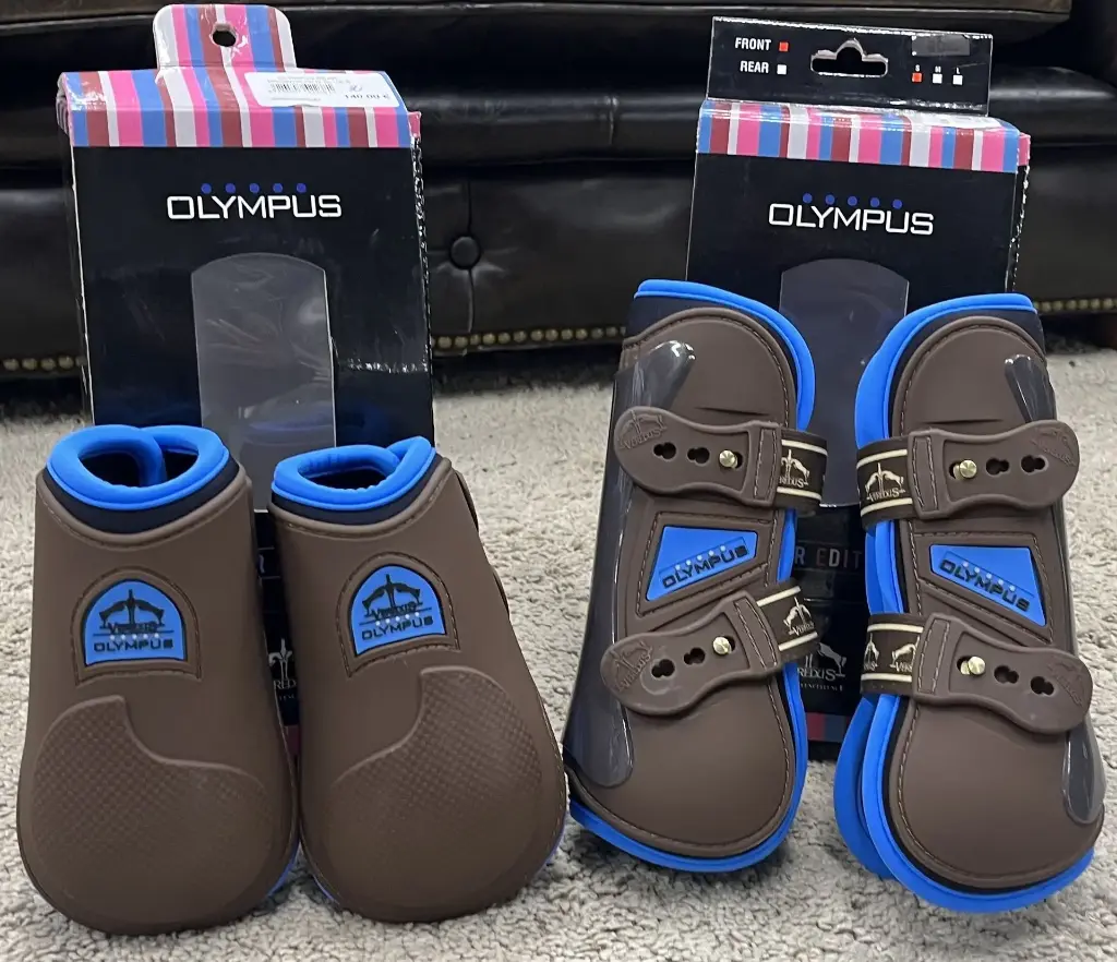ENSEMBLE VEREDUS OLYMPUS FRONT + OLYMPUS REAR BROWN/LIGHT BLUE TAILLE S