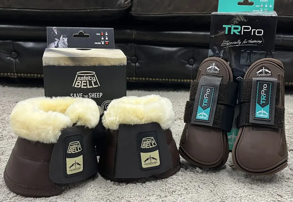 ENSEMBLE VEREDUS TR PRO FRONT + SAFETY BELL BROWN TAILLE  S