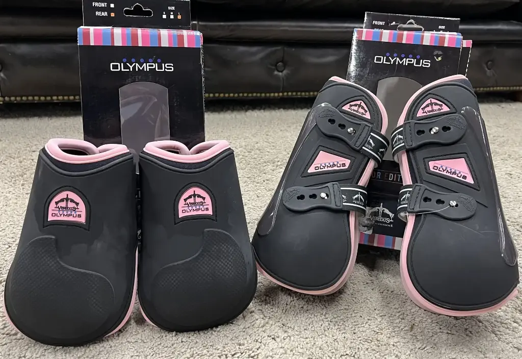 ENSEMBLE VEREDUS OLYMPUS FRONT + OLYMPUS REAR BLACK/LIGHT PINK TAILLE L
