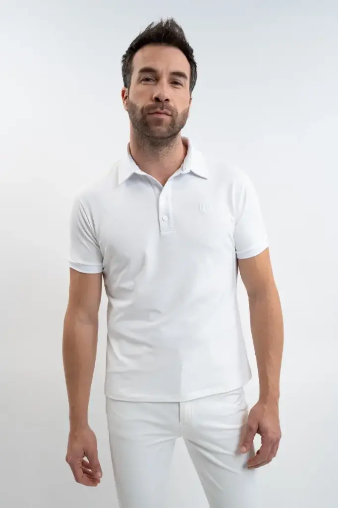 Polo Preston Homme Harcour (Blanc, XS)