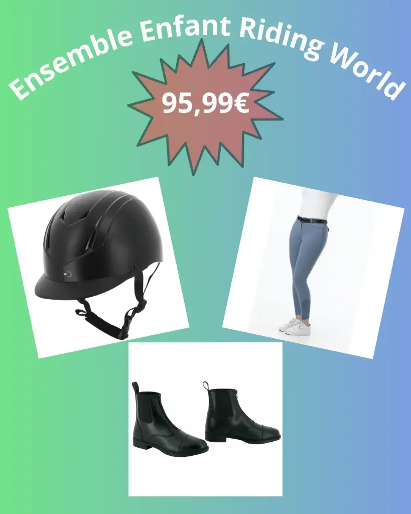 ENSEMBLE ENFANT RIDING WORLD (XS-S/48-52, 28, 4ans)