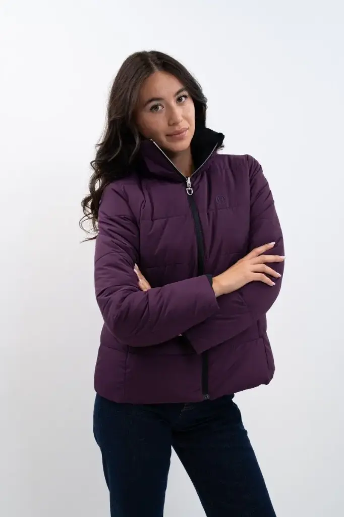 Parka courte Adele Black/Dark purple Harcour