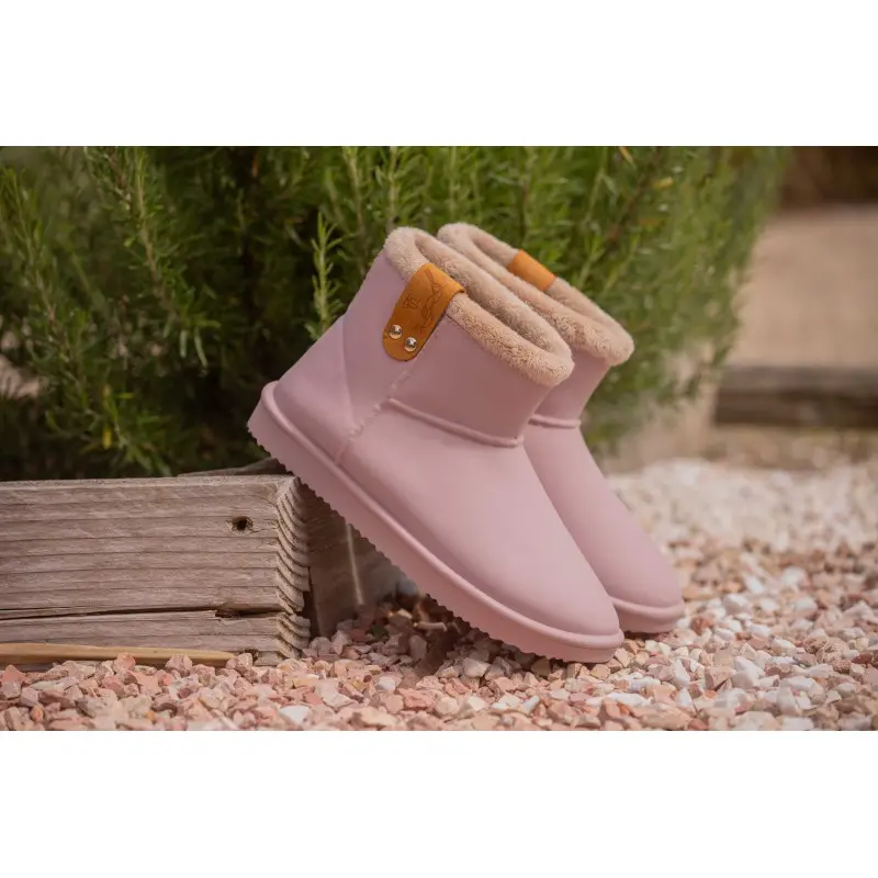 Boots Fourées Rose Poudré - Pénélope