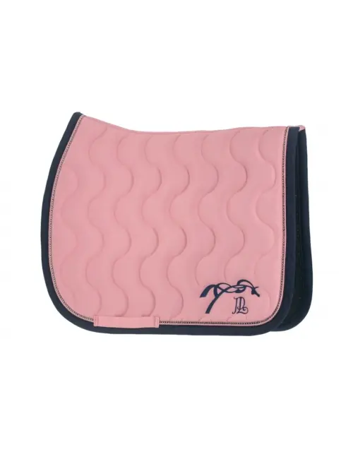 Tapis de selle Diamant Rose Pâle & Marine - Pénélope