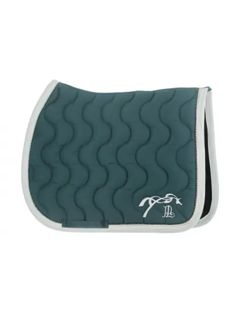 Tapis de selle Diamant Bleu Canard & Blanc - Pénélope