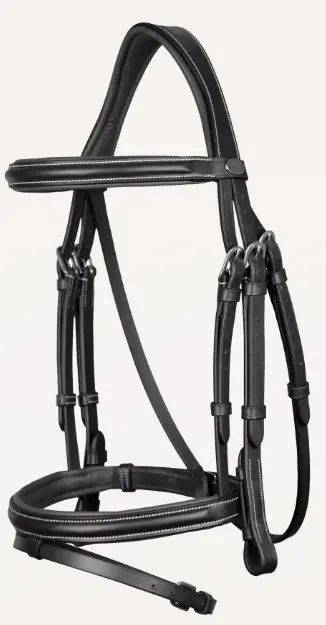 Bridon Muserolle Combinée - Working By Dy'on - Dy'on (Noir, P/S)