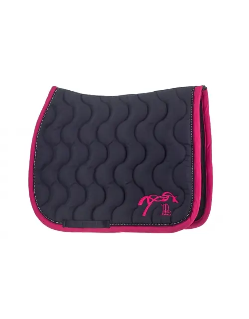 Tapis de selle Diamant Marine & Fuchsia - Pénélope