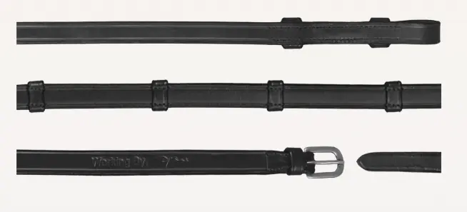 Rênes de Bride Tout Cuir avec 7 arrêtoirs 5/8" - Working By Dy'on - Dy'on