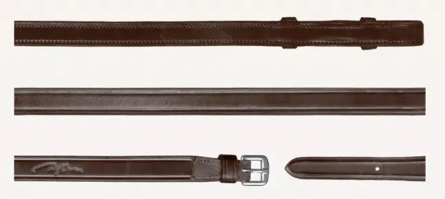 Rênes de Bride Tout Cuir 1/2" - Collection Dressage Cuir Plat - Dy'on