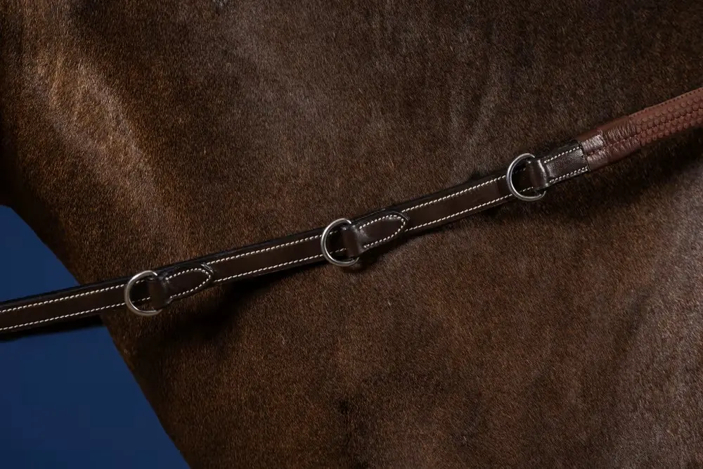 Rênes Howlett 3 "D" Caoutchouc 1/2" avec 7 arrêtoirs - Working By Dy'on - Dy'on