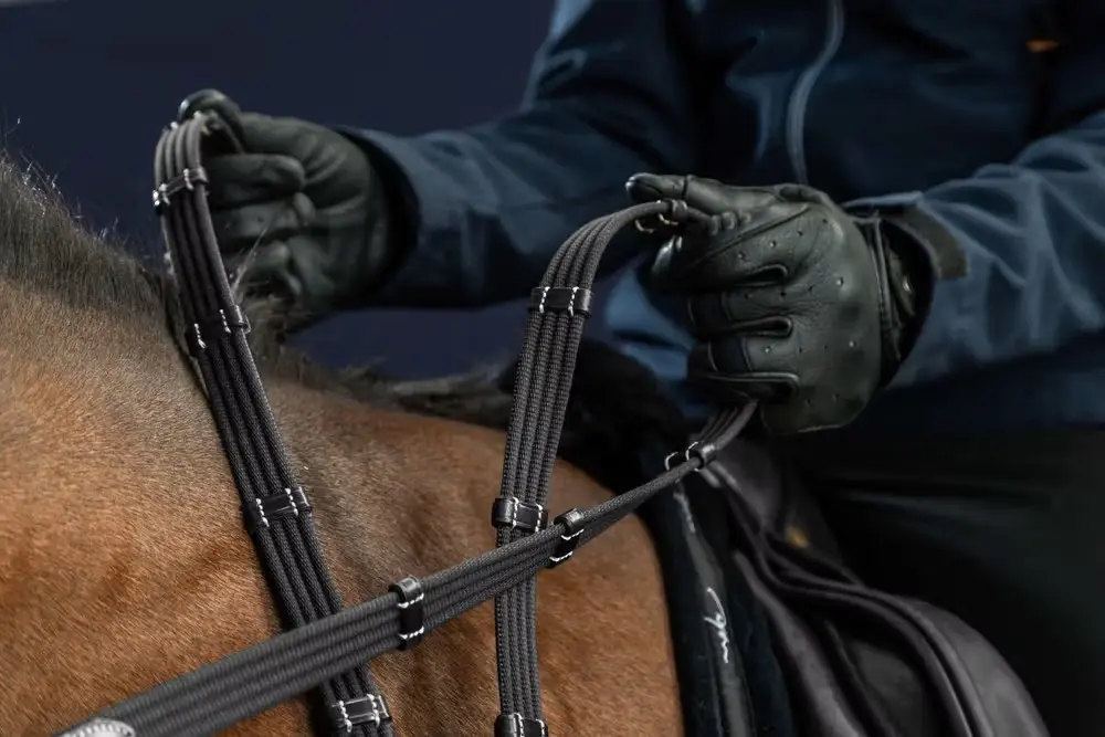 Rênes Tissu 5/8" avec 9 arrêtoirs - D Collection - Dy'on