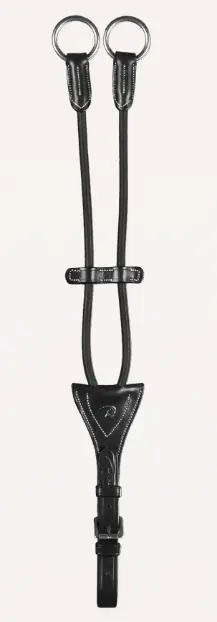 Fourchette de Martingale à anneaux élastique Noir - Collection US Jumping - Dy'on