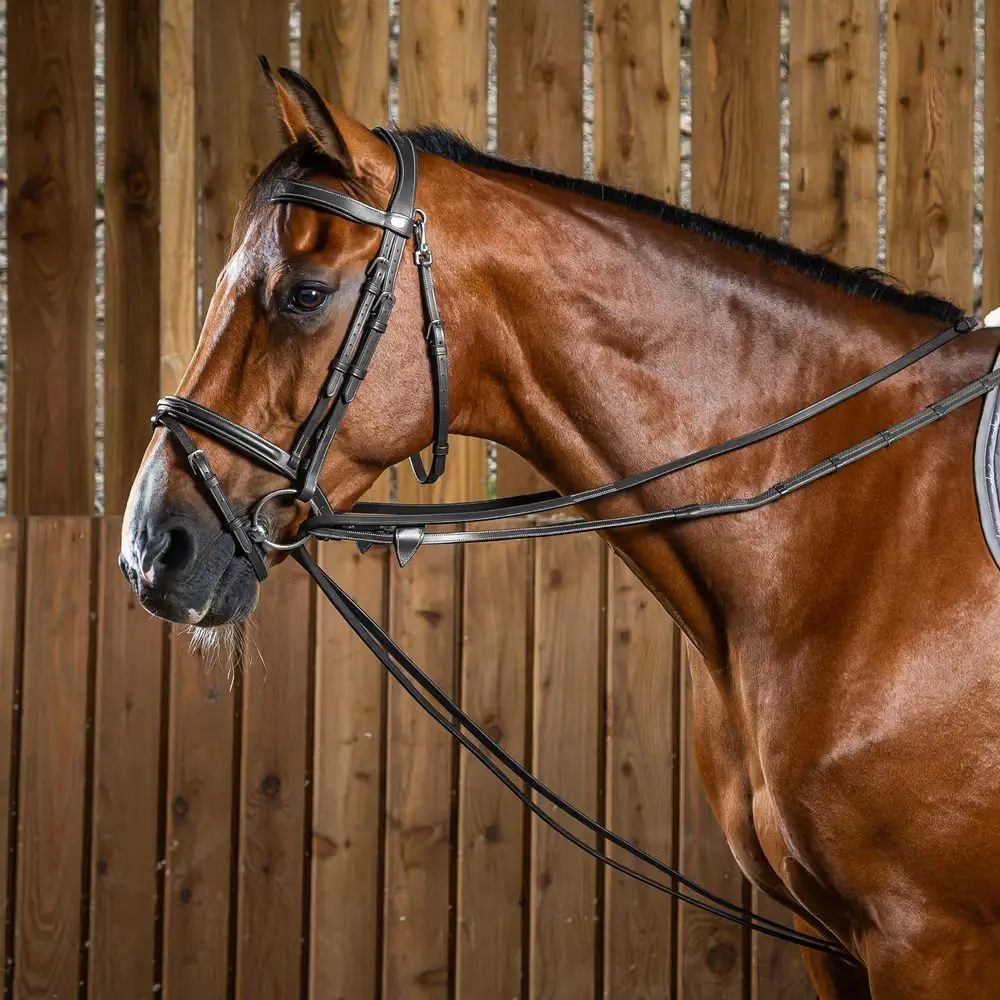 Rênes Allemandes tout cuir 1/2" - Working By Dy'on - Dy'on