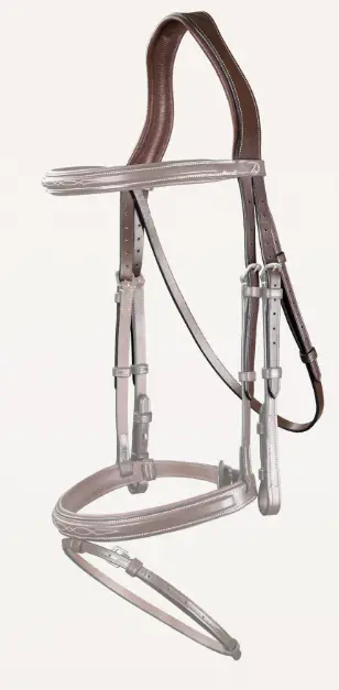 Tétières avec sous-gorge Brun - Collection US Jumping - Dy'on