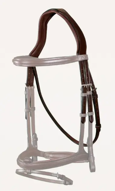 Tétière avec sous-gorge Brun - New English Collection - Dy'on