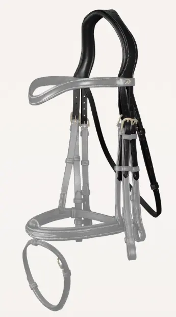 Tétière de Bride Noire - D Collection - Dy'on (P/S)