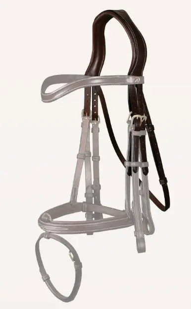 Tétière de Bride Brune - D Collection - Dy'on (P/S)