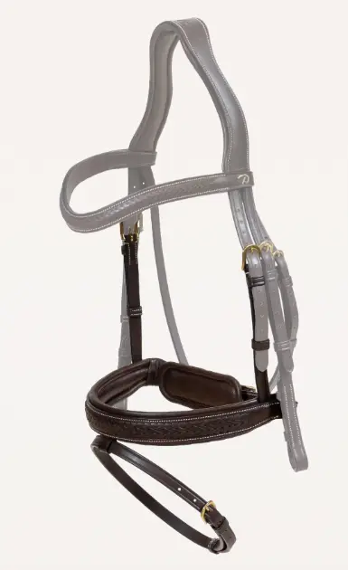 Muserolle medium tressée avec pull-back Brun - D Collection - Dy'on