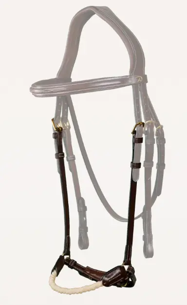 Muserolle Allemande en corde Brun - D Collection - Dy'on