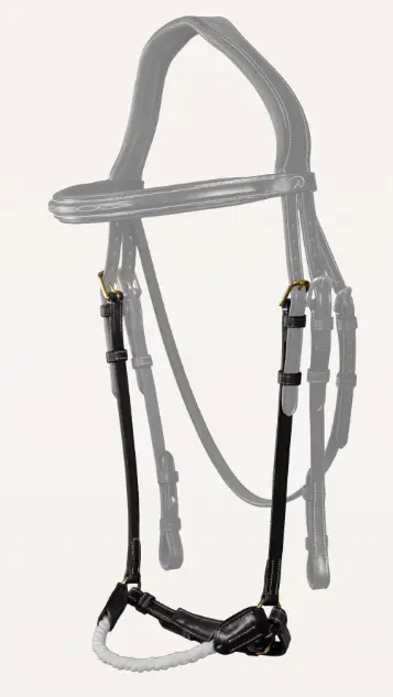 Muserolle Allemande en corde - D Collection Noir - Dy'on