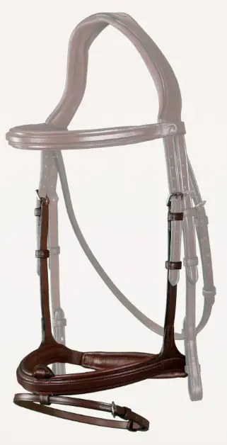 Muserolle Combinée Brun - New English Collection - Dy'on (P/S)