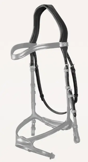 Tétière 1 Branche avec Sous-gorge Noir - New English Collection - Dy'on