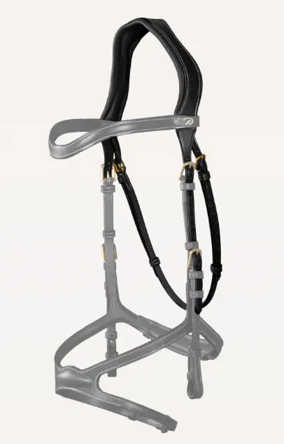 Tétière 1 Branche avec Sous-gorge Noir - D Collection - Dy'on